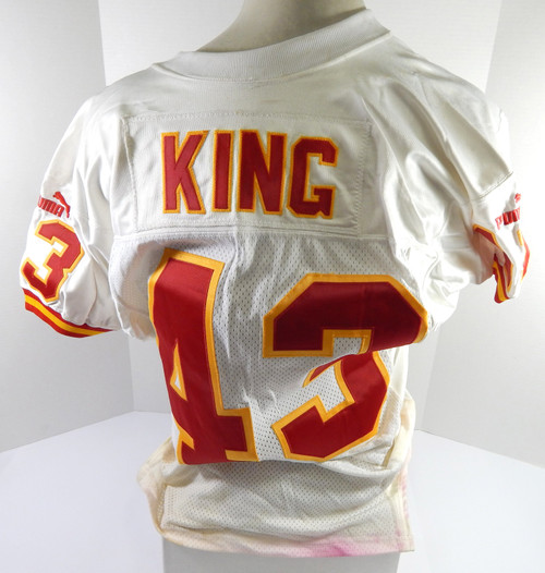 2000 Kansas City Chiefs King #43 Game Issued White Jersey 42 DP53626