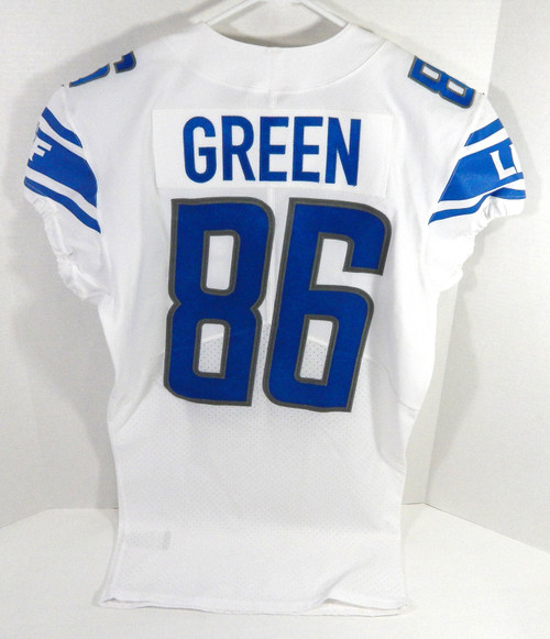 2017 Detroit Lions Willie Green #86 Game Issued White Jersey 40 DP59239