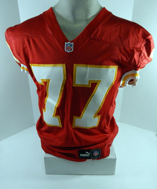 1999 Kansas City Chiefs #77 Game Issued Red Jersey 44 DP64866