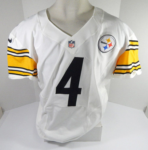 2012 Pittsburgh Steelers Zoltan Mesko #4 Game Issued White Jersey 48 DP50086