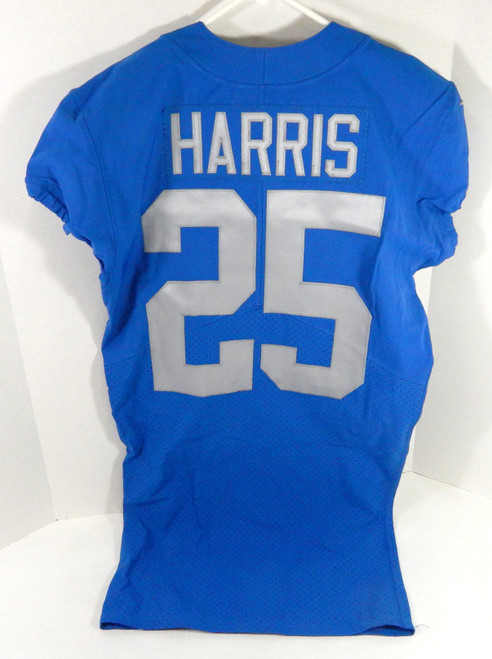 2021 Detroit Lions Will Harris #25 Game Issued Blue Jersey Throwback 40 DP59889