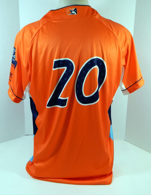 2020 Midwest League All Star Game Eastern Team #20 Game Issued Orange Jersey 68