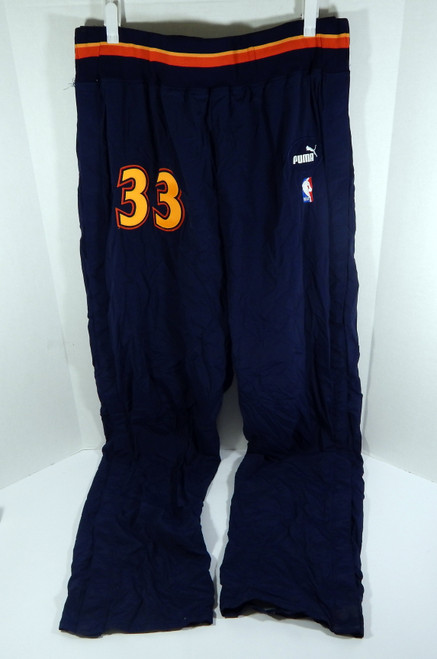 1990s Golden State Warriors #33 Game Used Navy Pants 44 DP56958