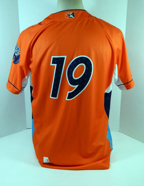 2020 Midwest League All Star Game Eastern Team #19 Game Issued Orange Jersey 72