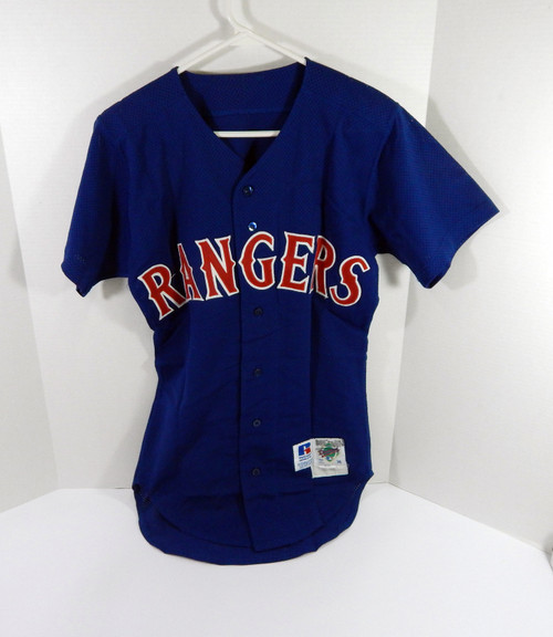 1996 Texas Rangers Game Issued Blue Jersey 36 DP47436