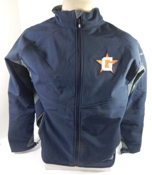 Greenville Astros Game Used Navy Rain Bench Coat Jacket XL DP58975