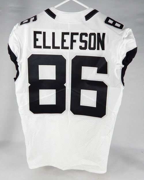 2020 Jacksonville Jaguars Ben Ellefson #86 Game Issued White Jersey 44 905