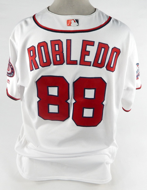 2018 Washington Nationals Nilson Robledo #88 Game Used White Jersey ASG P 52 484