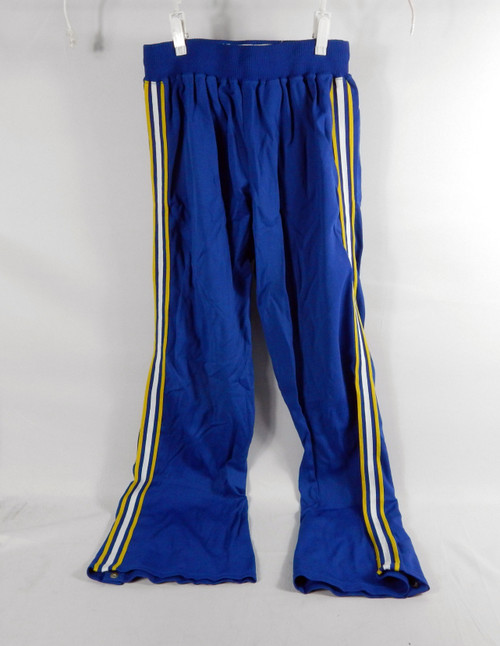 1980s Golden State Warriors #10 Game Used Blue Warm Up Pants 34 DP74553