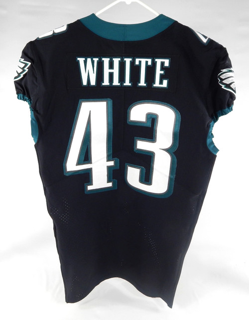 2021 Philadelphia Eagles Kyzir White #43 Game Used Black Jersey 42 DP71489