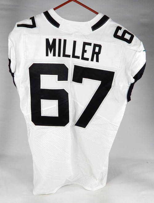 2020 Jacksonville Jaguars John Miller #67 Game Issued White Jersey 48 DP74910