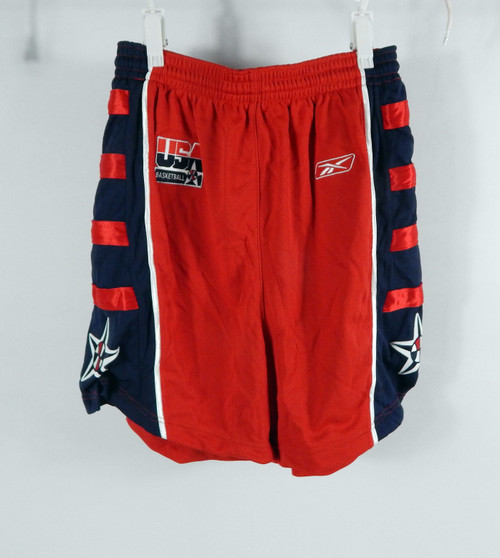 2000s Team USA Basketball #6 Game Used Red Shorts M DP74593
