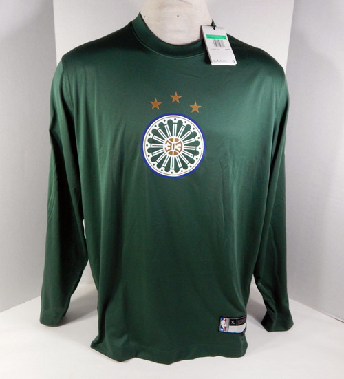 2022-23 Detroit Pistons Game Issued Green Shoot Shirt Nike 313 St Cecilia XLT 2S
