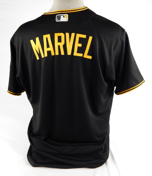 2020 Pittsburgh Pirates James Marvel Game Issued Black Jersey 48 DP72218