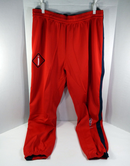 2020-21 Detroit Pistons Game Issued Red Warm Up Sweat Pants Nike 657 3XLT 161S