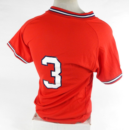 1990s St Petersburg Cardinals #3 Game Used Red Jersey L DP71581