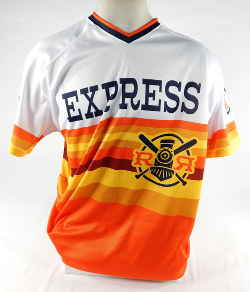 2019 Round Rock Express #46 Game Issued Pos Used White Jersey Sunrise Astros 5