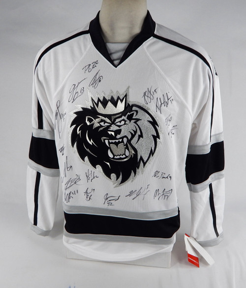 Manchester Monarchs Game Issued Team Signed White Jersey Autograph M DP68443