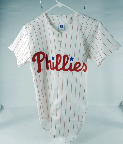 Philadelphia Phillies Blank # Authentic White Pinstripe Jersey 36 DP70415