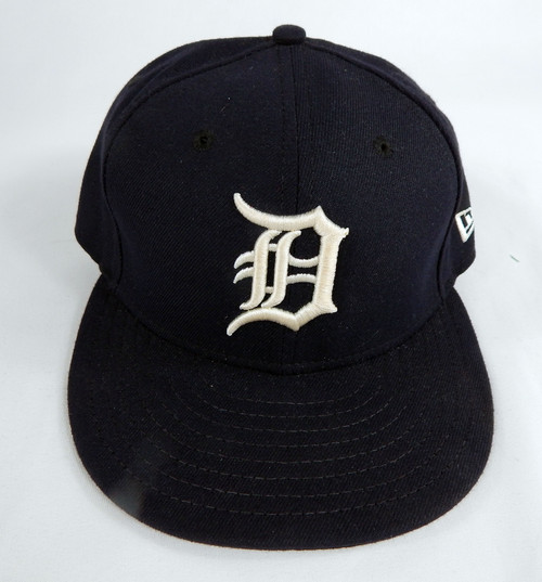 Detroit Tigers #97 Game Issued Pos Used Navy Hat 7 1/4 DP67073