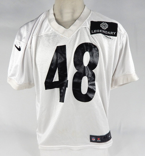 2013 Pittsburgh Steelers #48 Game Issued White Practice Jersey Legendary P 48 1