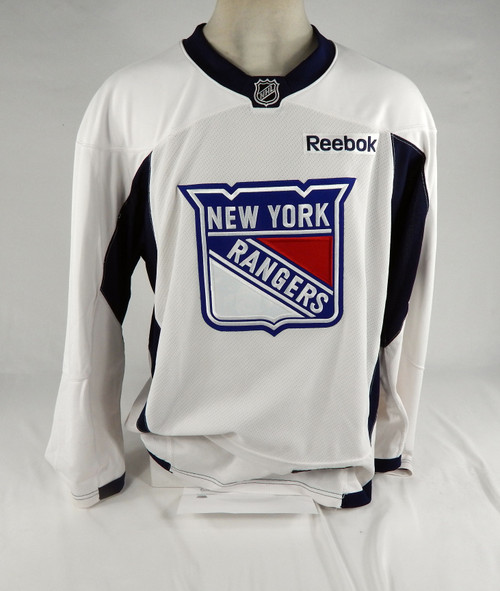 New York Rangers Game Used White Practice Jersey 58 DP67824