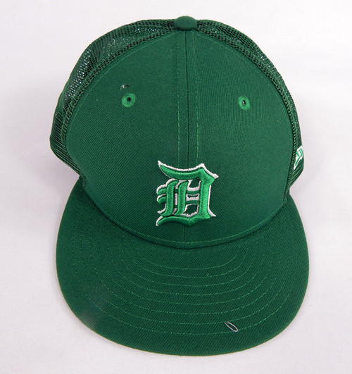 2022 Detroit Tigers Gregory Soto #65 Game Issued Pos Used Green Hat St Patrick 5