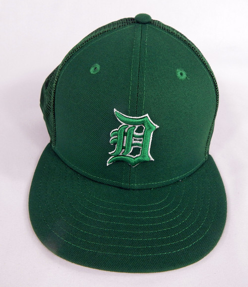 2022 Detroit Tigers #54 Game Issued Pos Used Green Hat St Patricks Day 7 3/8 54