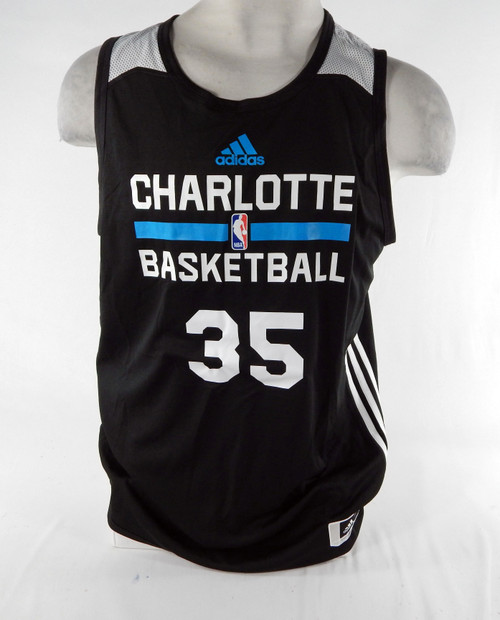 2016-17 Charlotte Hornets Christian Wood #35 Game Used Black Practice Jersey XL5