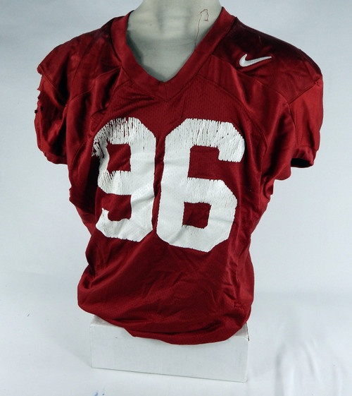 Alabama Crimson Tide #96 Game Used Red Practice Jersey 2XL DP68596