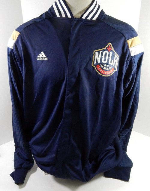 2014-15 New Orleans Pelicans Justin Hamilton #41 Game Used Navy Warm Up Jacket