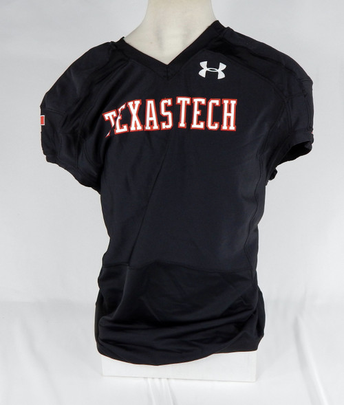 2014 Texas Tech Red Raiders Blank Game Issued Black Jersey 52 DP66531