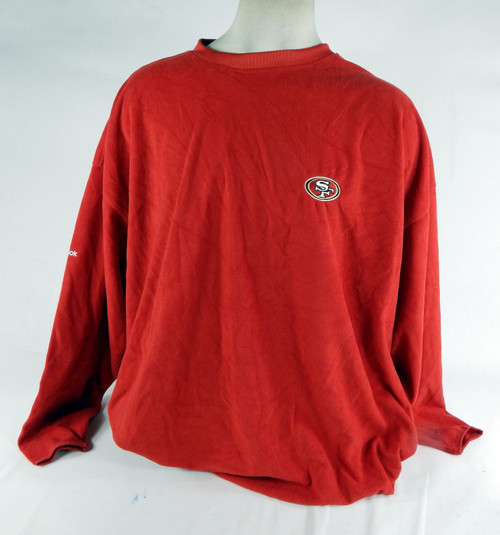 2000s San Francisco 49ers Game Issued Red Crewneck Shirt 4XL DP68303