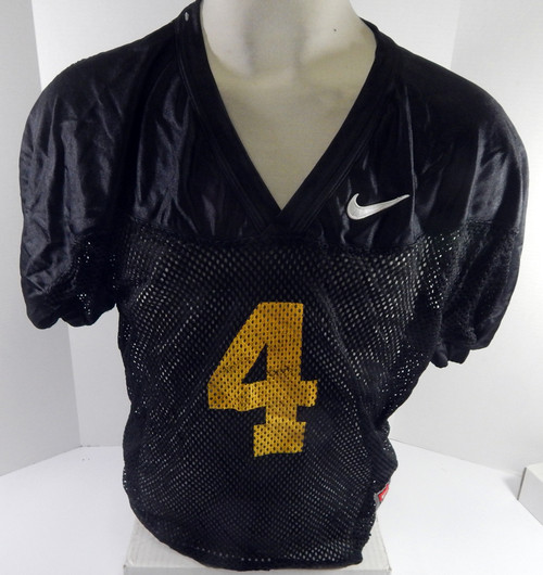 North Carolina Tar Heels UNC #4 Game Used Black Practice Football Jersey 498