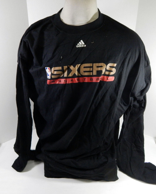 2000s Philadelphia 76ers Team Issued Black Training Shirt 3XLT DP62202