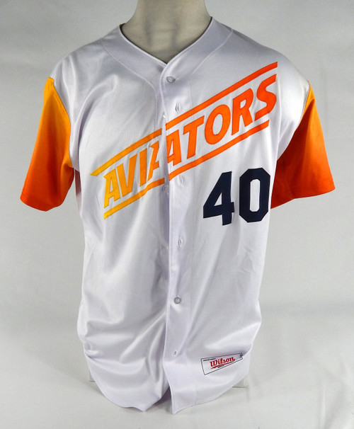 2022 Las Vegas Aviators Sam Selman #40 Game Used White Jersey 44 DP67952