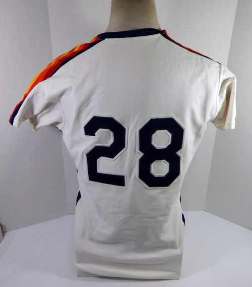 Houston Astros Billy Hatcher #28 Game Used White Jersey  DP35536