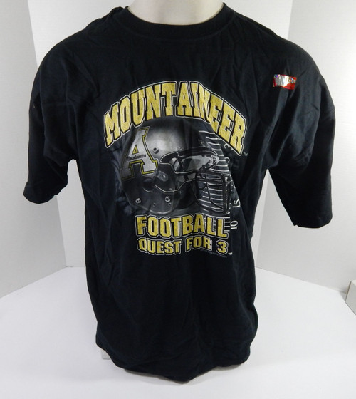 2007 Appalachian State Mountaineers Team Issued Black Shirt 2XL DP59334