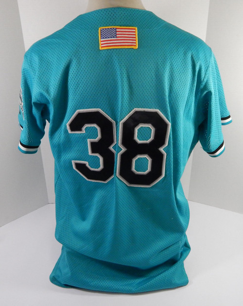 1994-02 Florida Marlins #38 Game Used Blue Jersey BP ST 48 DP59299