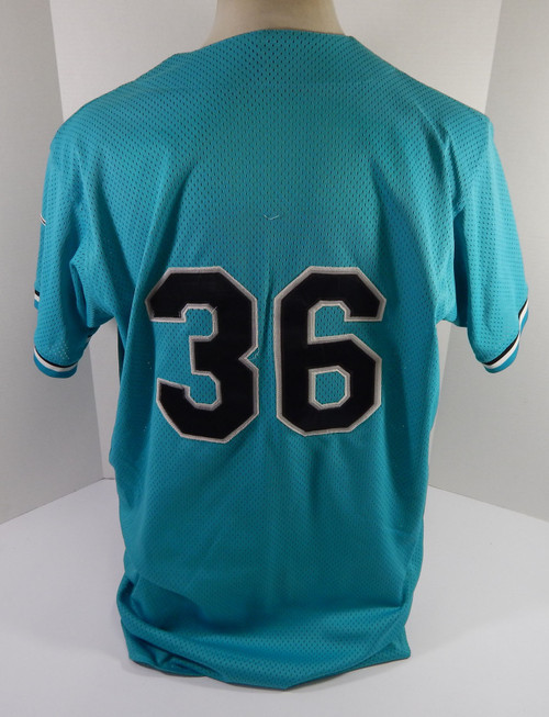 1994-02 Florida Marlins #36 Game Used Blue Jersey BP ST 48 DP59301