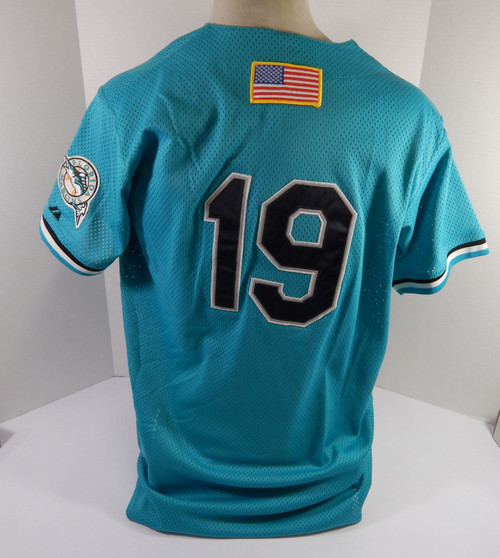 1994-02 Florida Marlins #19 Game Used Blue Jersey BP ST DP59306