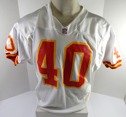 Kansas City Chiefs #40 Game Issued White Jersey DP53619