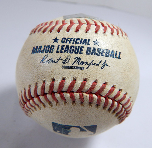 2022 NY Mets Marlins Game Used Baseball Trevor Williams Brian Anderson Fly Out