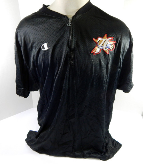 1990s Philadelphia 76ers Game Issued Black Shooting Shirt DP50321