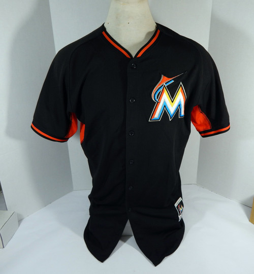 Miami Marlins Taylor Munden #74 Game Issued Black Jersey 46 DP42856