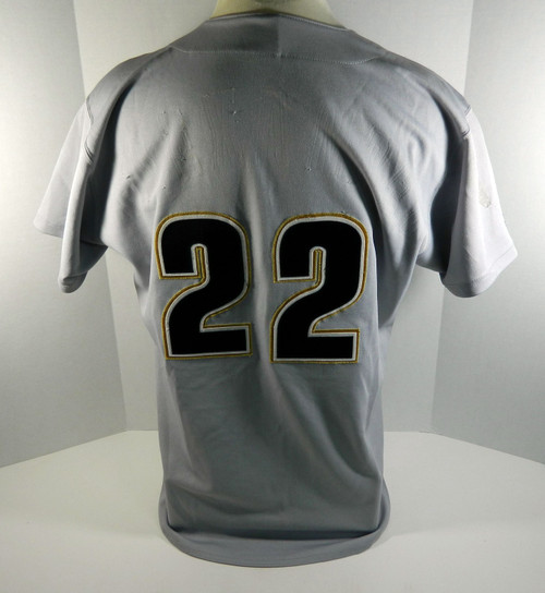 1997-99 Houston Astros Alexander #22 Game Used Grey Jersey Patch NP Removed 66