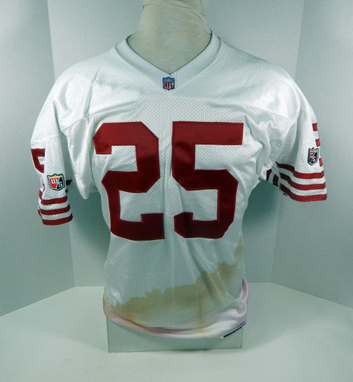 1995 San Francisco 49ers Eric Davis #25 Game Issued White Jersey 44 DP30201