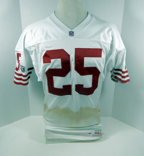 1995 San Francisco 49ers Eric Davis #25 Game Issued White Jersey 44 DP30169