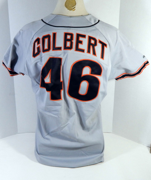 San Francisco Giants Craig Colbert #46 Game Used Grey Jersey DP17489