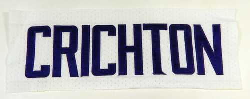 2014-15 Minnesota Vikings Scott Crichton #95 Game Used White Name Plate 85
